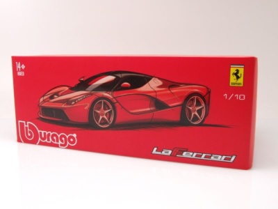 Ferrari LaFerrari 2014 matt schwarz Modellauto 1:18 Bburago