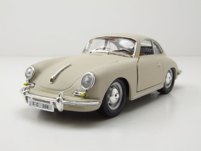 Porsche 356 B Coupe 1961 creme Modellauto 1:24 Bburago