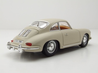 Porsche 356 B Coupe 1961 creme Modellauto 1:24 Bburago