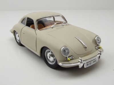 Porsche 356 B Coupe 1961 creme Modellauto 1:24 Bburago