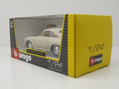 Porsche 356 B Coupe 1961 creme Modellauto 1:24 Bburago