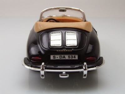 Porsche 356 B Cabrio 1961 schwarz Modellauto 1:24 Bburago