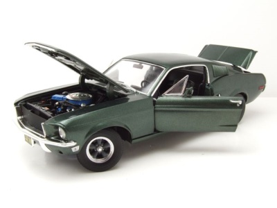 Ford Mustang GT Fastback 1968 grün Bullitt Steve McQueen Modellauto 1:18 Greenlight Collectibles