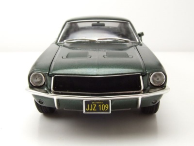 Ford Mustang GT Fastback 1968 grün Bullitt Steve McQueen Modellauto 1:18 Greenlight Collectibles