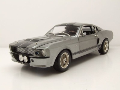 Ford Shelby Mustang GT 500 Eleanor 1967 silbergrau Modellauto 1:18 Greenlight Collectibles