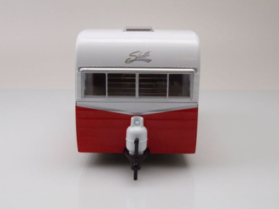 Shasta Airflyte Wohnanhänger 1961 rot weiß Modellauto 1:24 Greenlight Collectibles