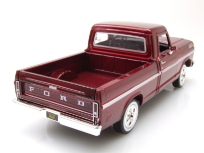 Ford F-100 Pick Up 1969 dunkelrot Modellauto 1:24 Motormax