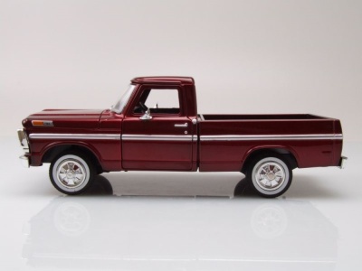 Ford F-100 Pick Up 1969 dunkelrot Modellauto 1:24 Motormax