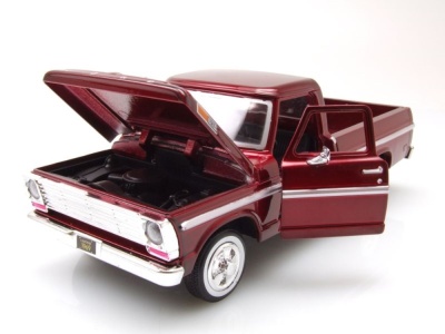 Ford F-100 Pick Up 1969 dunkelrot Modellauto 1:24 Motormax
