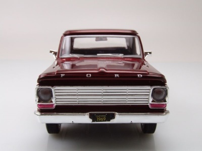 Ford F-100 Pick Up 1969 dunkelrot Modellauto 1:24 Motormax