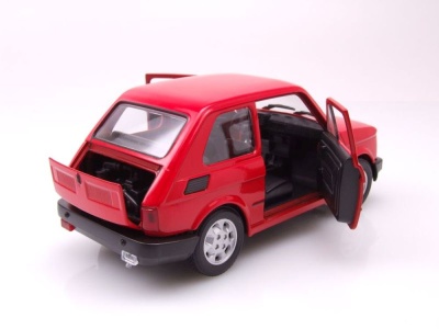 Fiat 126 1977 rot Modellauto 1:21 Welly
