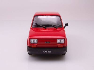 Fiat 126 1977 rot Modellauto 1:21 Welly