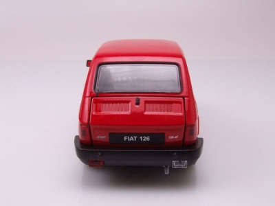 Fiat 126 1977 rot Modellauto 1:21 Welly
