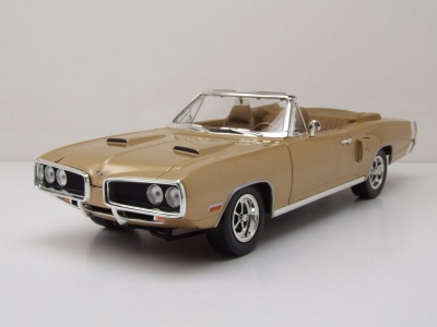 Dodge Coronet R/T Convertible 1970 gold metallic Modellauto 1:18 Lucky Die Cast