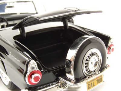 Ford Thunderbird Convertible 1956 schwarz Modellauto 1:18 Motormax
