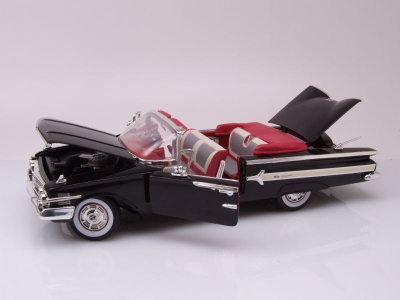 Chevrolet Impala Convertible 1960 schwarz Modellauto 1:18 Motormax