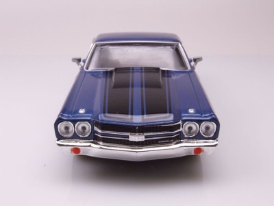 Chevrolet El Camino SS 396 Pick Up 1970 blau metallic Modellauto 1:24 Motormax