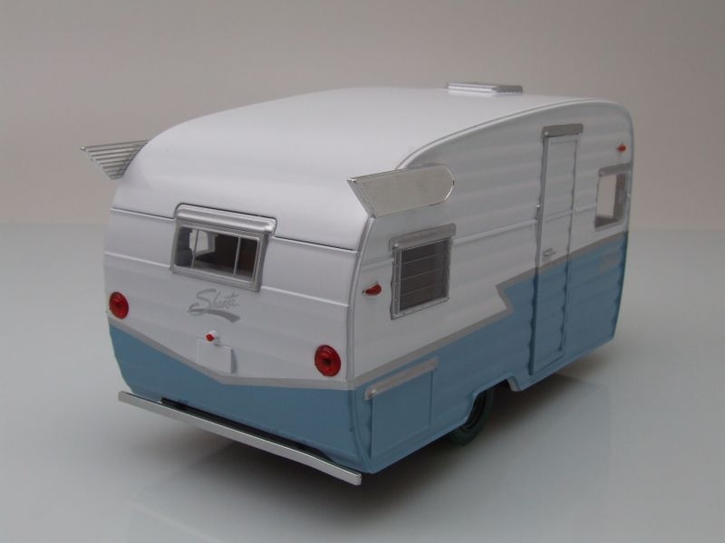 Miniature Caravane Shasta Airflyte 1961 - Échelle 1/24 Greenlight - Modèle Réduit Neuf