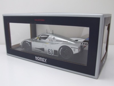 Sauber Mercedes C9 #63 Sieger 24h Le Mans 1989 silber Maas Reuter Dickens Modellauto 1:18 Norev