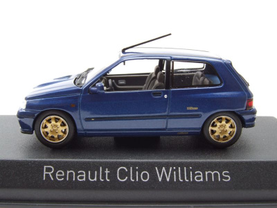 Renault Clio Williams 1996 blau metallic Modellauto 1:43 Norev