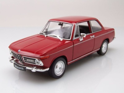 BMW 2002 ti 1968 rot Modellauto 1:24 Welly