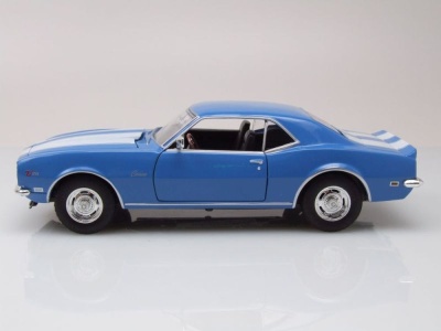 Chevrolet Camaro Z28 1968 blau Modellauto 1:24 Welly