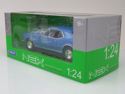 Chevrolet Camaro Z28 1968 blau Modellauto 1:24 Welly