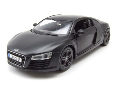 Audi R8 matt schwarz Modellauto 1:24 Maisto