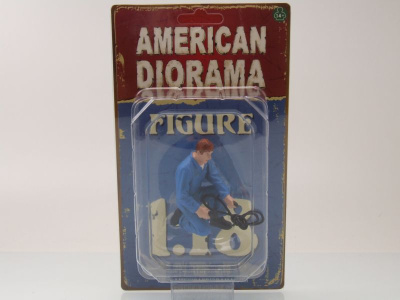 Figur Mechaniker Tony für 1:18 Modelle American Diorama
