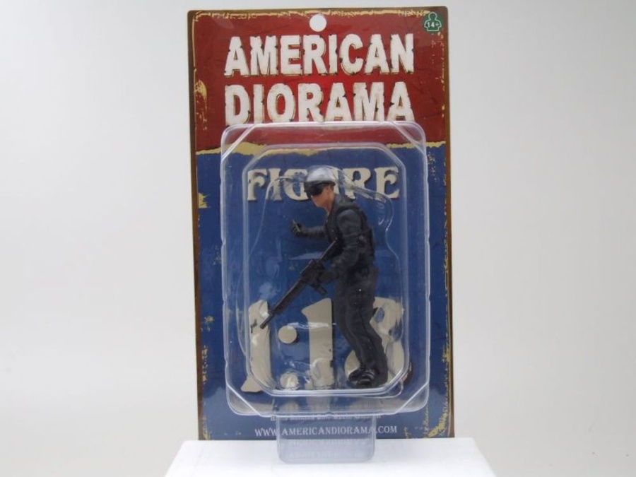 Figur Swat Team Flash für 1:18 Modelle American Diorama