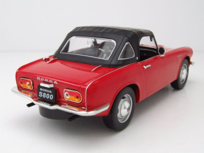Honda S800 Cabrio geschlossen 1966 rot Modellauto 1:18...