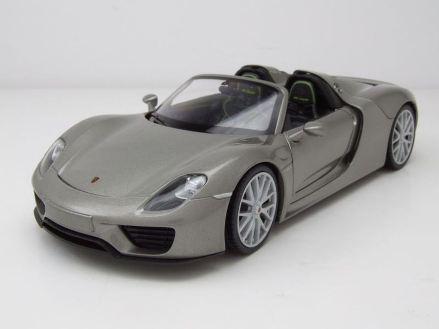 Porsche 918 Spyder Cabrio 2012 grau Modellauto 1:24 Welly