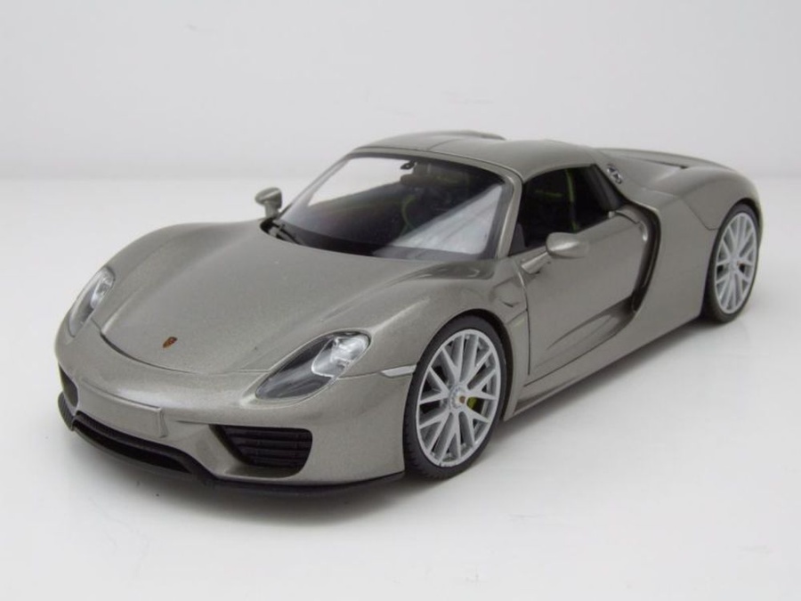 Porsche 918 Spyder Hardtop 2012 grau Modellauto 1:24 Welly