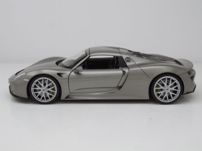 Porsche 918 Spyder Hardtop 2012 grau Modellauto 1:24 Welly