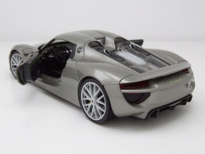 Porsche 918 Spyder Hardtop 2012 grau Modellauto 1:24 Welly