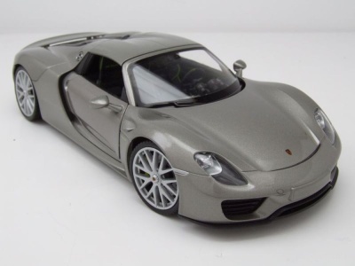 Porsche 918 Spyder Hardtop 2012 grau Modellauto 1:24 Welly