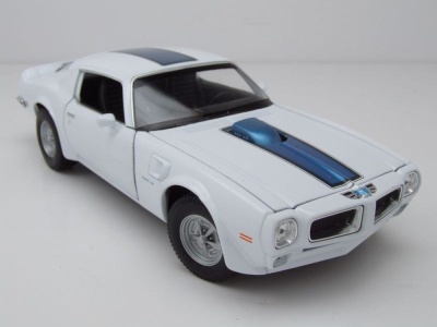 Pontiac Firebird Trans Am 1972 weiß Modellauto 1:24 Welly