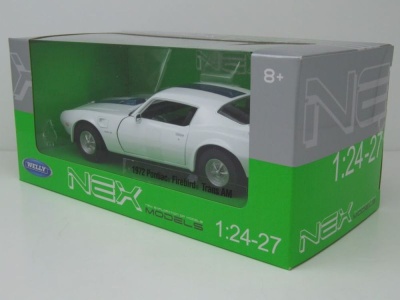 Pontiac Firebird Trans Am 1972 weiß Modellauto 1:24 Welly