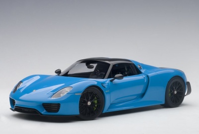 Porsche 918 Spyder 2013 blau Modellauto 1:18 Autoart