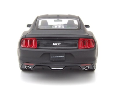 Ford Mustang GT 2015 matt schwarz Modellauto 1:24 Welly
