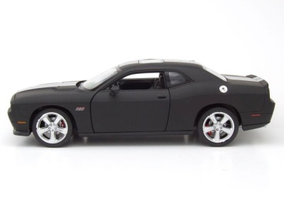 Dodge Challenger SRT 2012 matt schwarz Modellauto 1:24 Welly