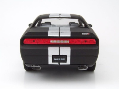 Dodge Challenger SRT 2012 matt schwarz Modellauto 1:24 Welly
