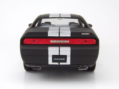 Dodge Challenger SRT 2013 matt schwarz Modellauto 1:24 Welly