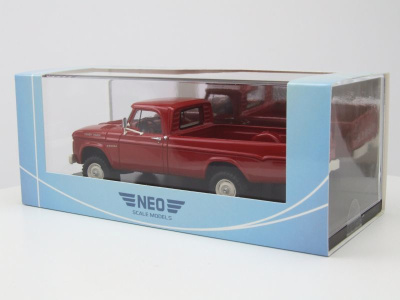 Dodge W200 Power Wagon Pick Up 1964 rot Modellauto 1:43 Neo Scale Models