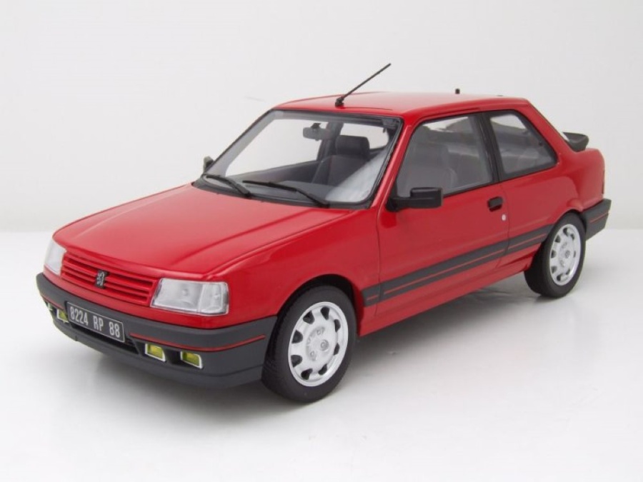 Peugeot 309 GTi 1987 rot Modellauto 1:18 Norev