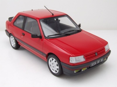 Peugeot 309 GTi 1987 rot Modellauto 1:18 Norev