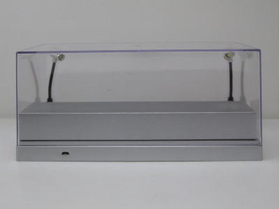 Klarsichtbox Vitrine mit LED-Beleuchtung silber für 1:43 oder 1:24 Modelle Triple9