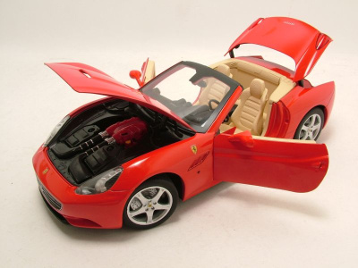 Ferrari California Cabrio 2008 rot Modellauto 1:18 Mattel - Hot Wheels