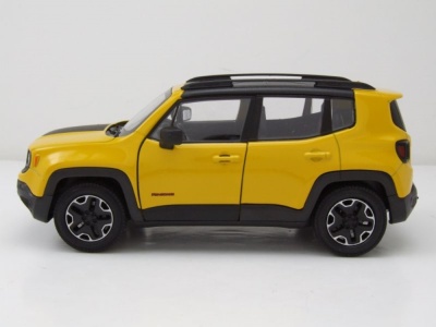 Jeep Renegade Trailhawk 2017 gelb Modellauto 1:24 Welly