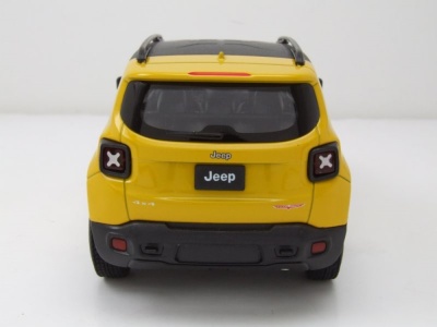 Jeep Renegade Trailhawk 2017 gelb Modellauto 1:24 Welly